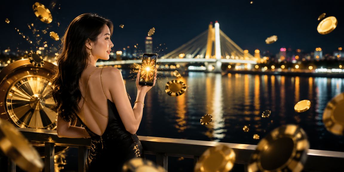 Người chơi tại bàn roulette ở Cần Thơ với ánh đèn sôi động